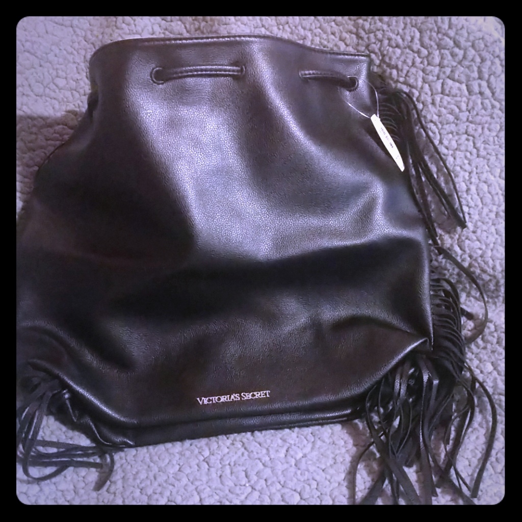 Leather Drawstring Bag